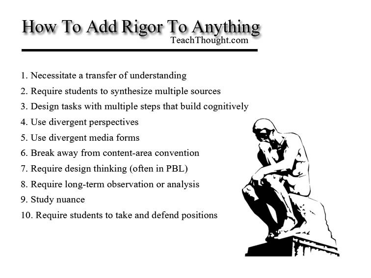 How To Add Rigor To Anything