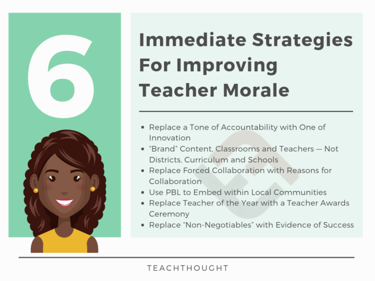 6 Immediate Strategies For Improving Teacher Morale