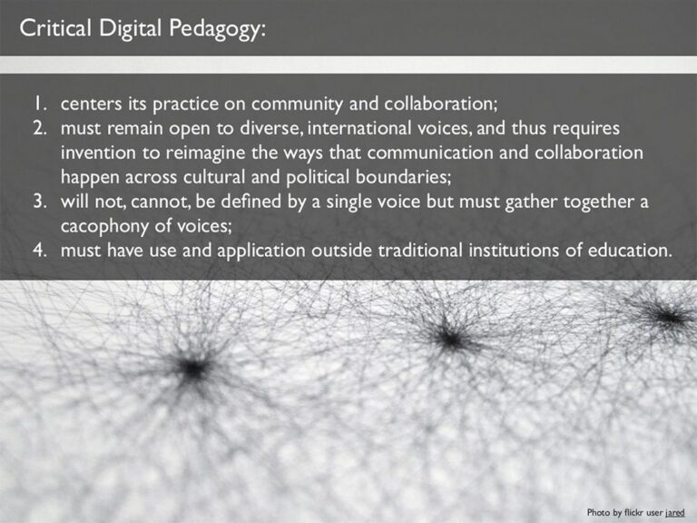 4 Characteristics Of Critical Digital Pedagogy