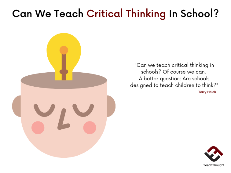 should we teach critical thinking in schools