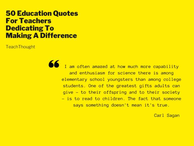 50 Of The Best Education Quotes For Teachers