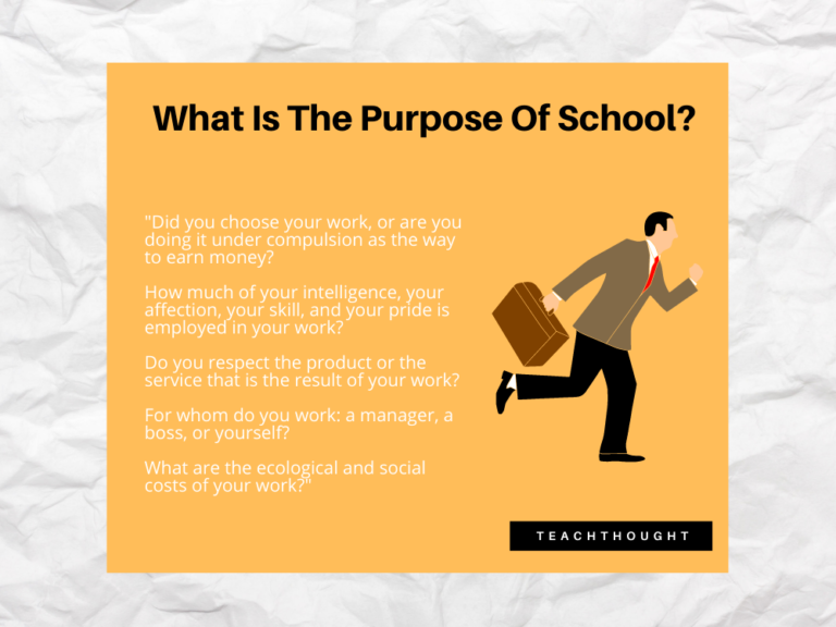 What Is The Purpose Of School?