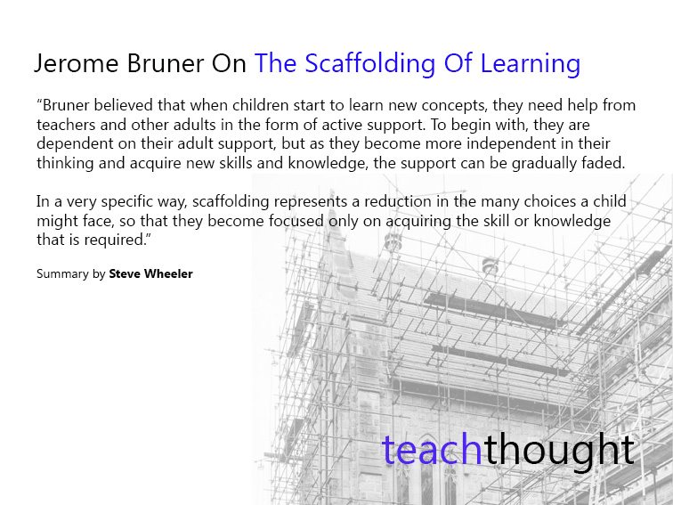 Learning Theories: Jerome Bruner On The Scaffolding Of Learning