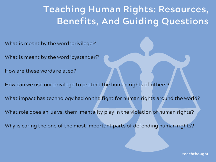 Teaching Human Rights: Resources, Benefits, And Guiding Questions