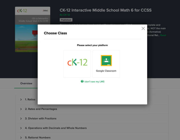 How To Share Content Between Google Classroom And CK-12