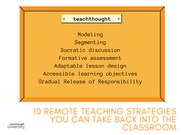 10 Remote Teaching Strategies You Can Take Back Into The Classroom