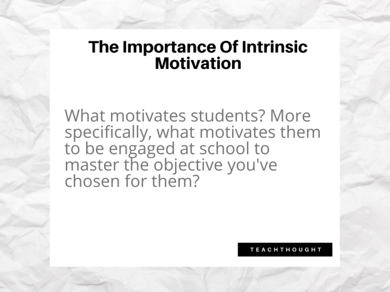 The Importance Of Intrinsic Motivation