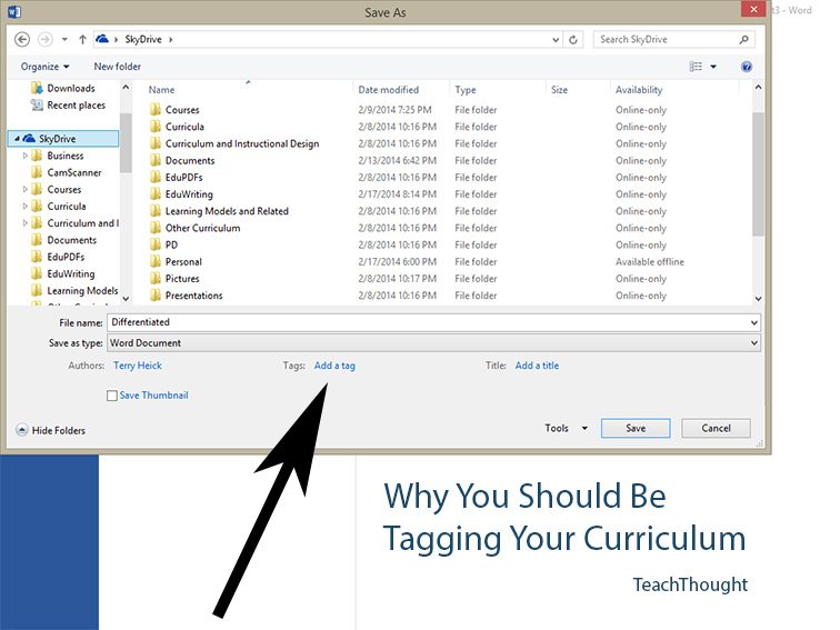 Why You Should Tag Your Curriculum